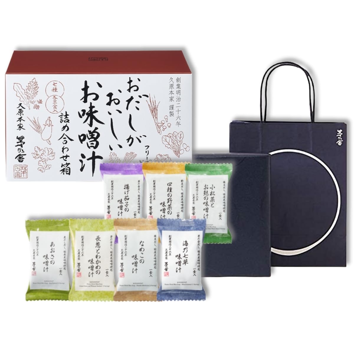 Amazon | 【 ギフト/贈答用 】 茅乃舎 味噌汁 7種 21食セット フリーズ